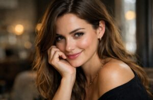 kvinde med intimt look